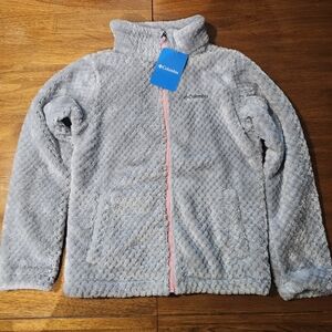 Columbia Kids Fleece Jacket - Gray and Pink